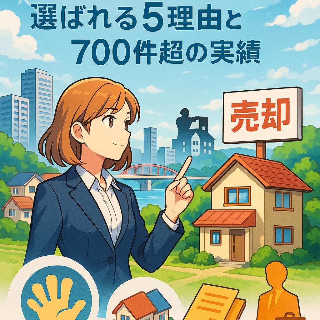 広島不動産売却センターが選ばれる5理由と700件超の実績