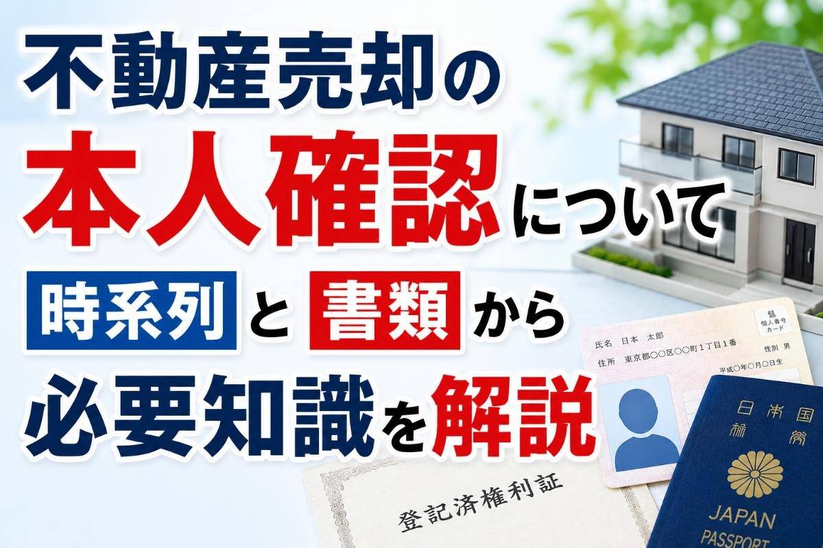 不動産売却の本人確認について時系列と書類から必要知識を解説
