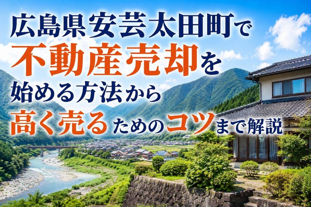 広島県安芸太田町で不動産売却を始める方法から高く売るためのコツまで解説